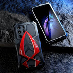 Military Grade Heavy Armor Metal Phone Case for Samsung Galaxy S26 S25 S24 S23 S22 Ultra Luxury Shockproof Back Cover Bumper