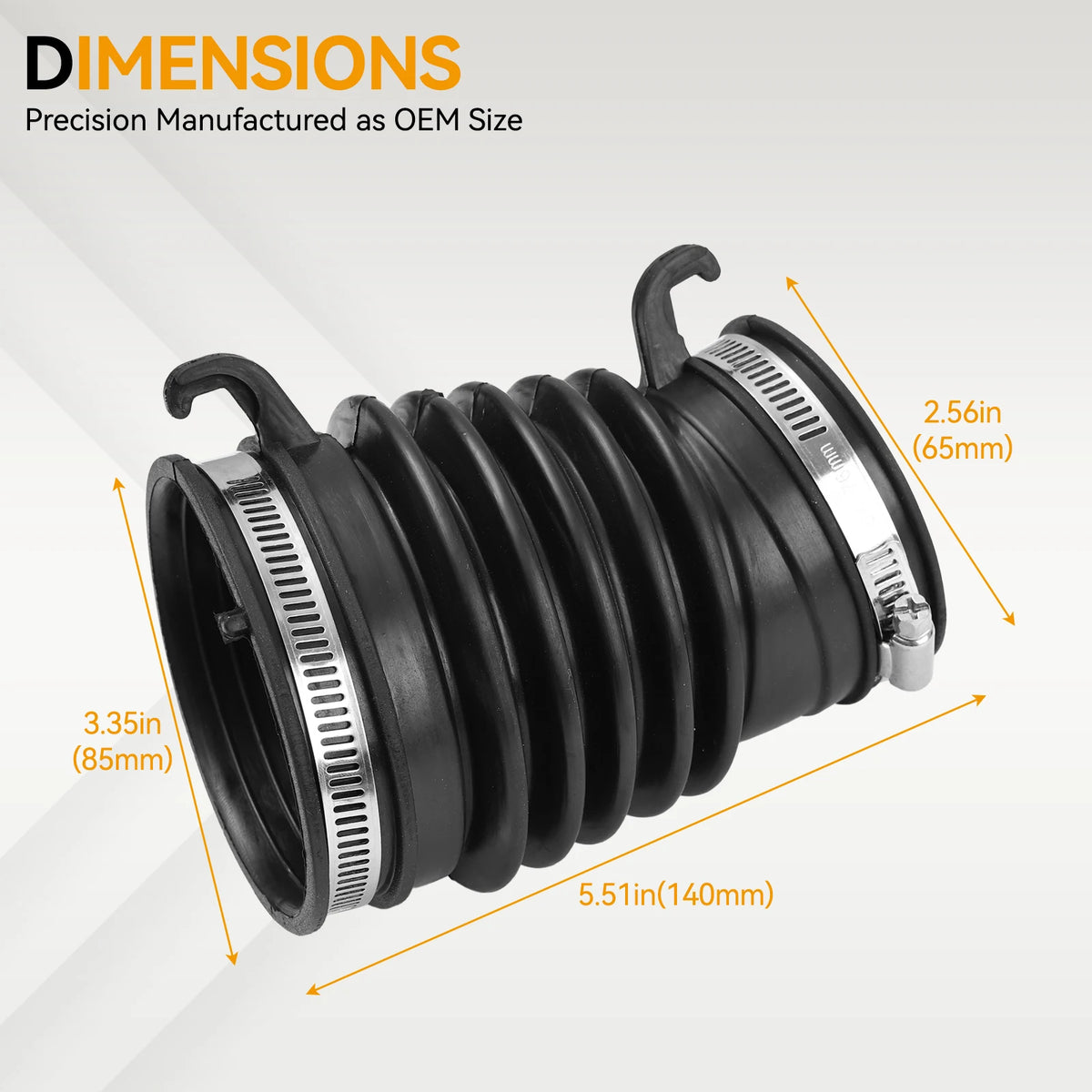 Air Intake Cleaner Hose Engine Air Flow Tube Pipe 17228-RZ0-G00 Fit Honda Civic 1.6 Diesel 2012-2016 Car Accessories