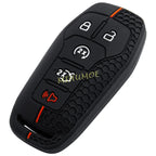 For Ford Lincoln Car Silicone Remote Key Case Cover Keychain Mustang Explorer Mondeo Edge F-150 Fusion MKZ MKC MKX 5 Buttons CM World