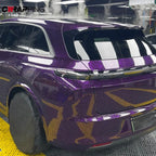 145x200cm Forged Carbon Fiber Purple Car Vinyl Wrap Waterproof Self-Adhesive Film for Hood Roof PPF Vinyl Car Body Covering Film Car Mobile World