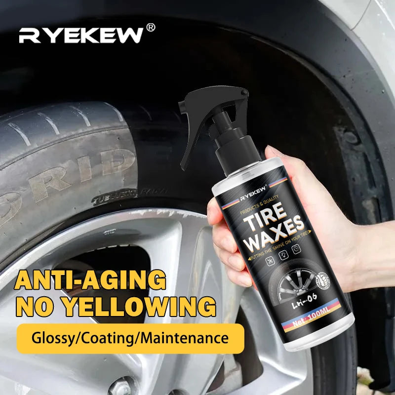 Tyre Gloss Tire Coating Spray Hydrophobic Sealant Wax For Car Wheel Auto Care Re-black Shine Chemistry Filler CM World