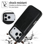 For iPhone 17/Air/17 Pro/17 Pro Max Wallet Case With Card Holder,PU Faux Leather Kickstand Card Slots Case,Double Magnetic Clasp