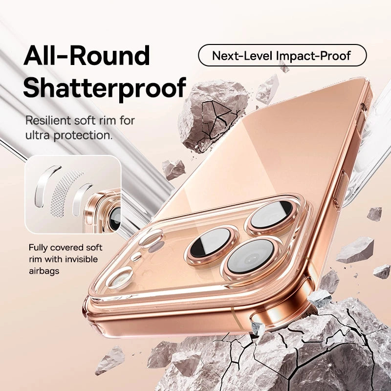Baseus Clear TPU Case for iPhone 17 16 15 14 13 12 11 Pro Max Plus Air Soft Transparent Phone Cover Soft Thin Protective Case Car Mobile World