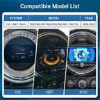 RoadTop Wireless CarPlay Android Auto for Mini R55 R56 R57 R58 R60 R61 F54 F55 F56 Clubman Countryman Cooper John Cooper Works CM World