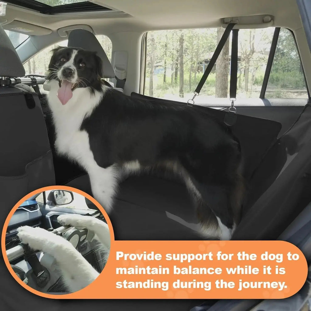 Furri&Me Dog Car Seat Cover Back Seat Cover for Dogs Pet Car Seat Protector 400lbs Capacity Waterproof Non-Slip Scratch-Resistant Seat Protective Cover Car Mobile World