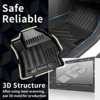 for Chevrolet Tahoe / Suburban / GMC Yukon 7Seats 2021-2025 TPE Car Floor Mats Waterproof Non-Slip Easy Clean Accessories