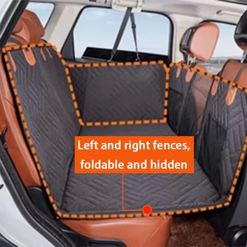 Car Large Pet Back Seat Extender Car Backseat Protector Hammock Dog Car Seat Cover Hard Bottom for Travel