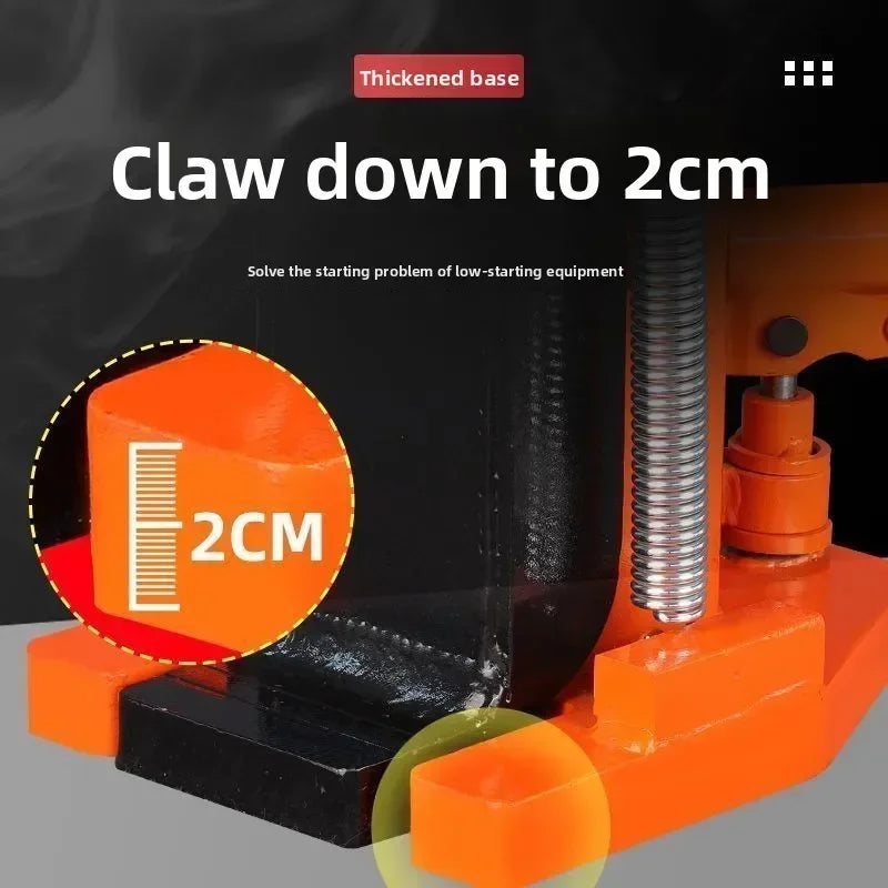Durable  Claw Jack Vertical Hydraulic Duck Bill Cross Top Hydraulic Rack Qijin Top Low Hoist 2.5T
