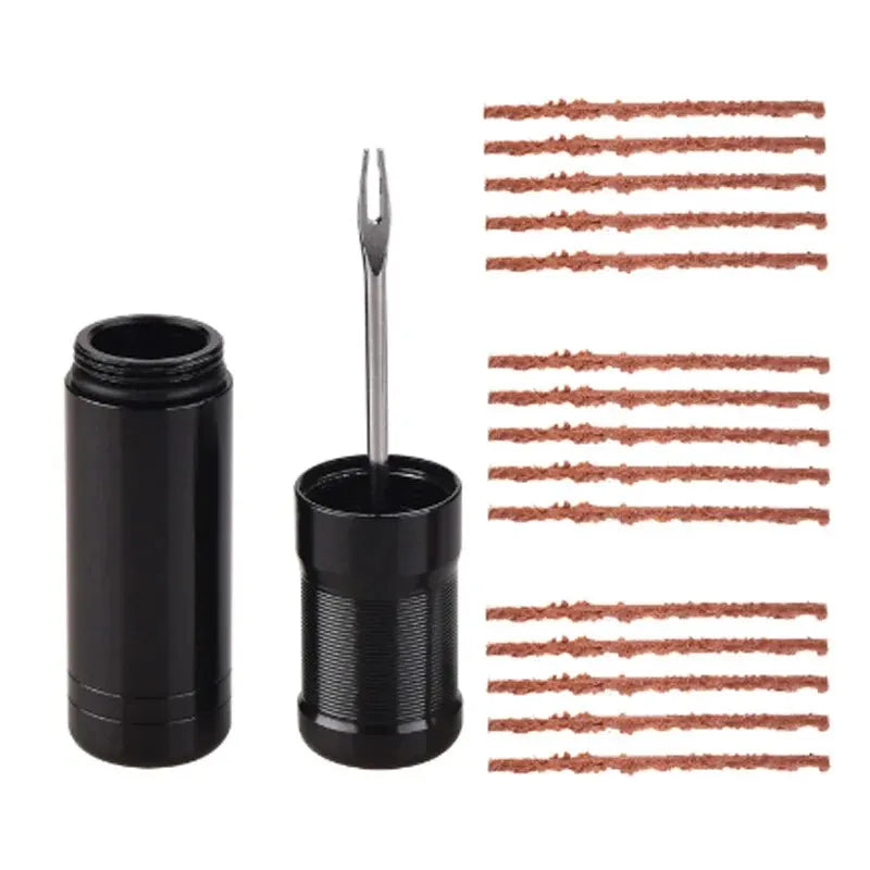 Bike Tubeless Tire Repair Kit Slug Plug Stopper Rubber Bacon Strips and Insertion Tool For Fixing Puncture Flat Road MTB Bicycle CM World