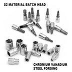 Motorcycle Repair Tool Kit 1/4-Inch Socket Set Car Repair Tool Ratchet Torque Wrench Combo Auto Repairing Set Mechanic Tools CM World