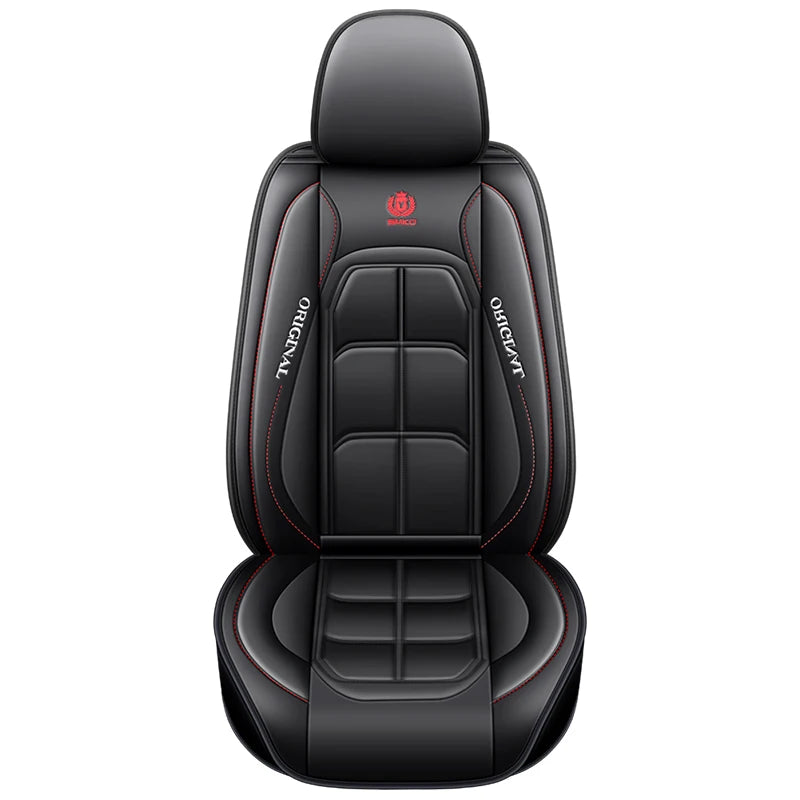 Universal Auto Seat Cover All-inclusive Four Seasons Anti-slip Dirt-resistant PU Leather Car Seat Cushion for Most Car Models