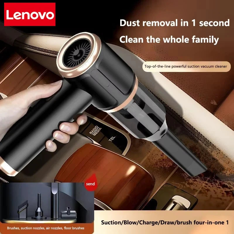 Lenovo 9500000Pa Wireless Vacuum Cleaner Dual Use For Home High Power Home Appliance With Display Screen Carpet Sofa Car Cleaner Car Mobile World