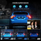 WIFI 3 Channel Dash Cam for Car 1080P Video Recorder 3/2Lens Dashcam Car DVR Front and Rear View Camera Black Box Car Accessory Car Mobile World