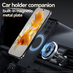 Skin Feel Protective Lichee Pattern Leather Phone Case for Samsung S26 S25 Edge S24 S23 S22 S21 Ultra FE Plus Car Magnetic Cover