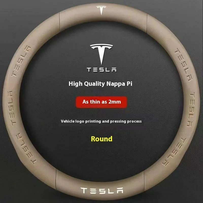 Car Steering Wheel Cover for Tesla Model 3 Model S Y X Roadster 2019-2025 Auto Interior Steering Wheel Accessories Anti-Slip