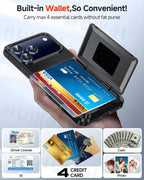 Wallet Case For iPhone 18 Pro Max 17 Pro Max 16 15 14 13 Protective Credit ID Card Holder Heavy Duty Protection Shockproof Cover