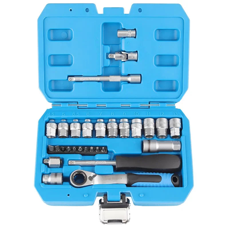 29PCS Core Ratchet Socket Wrench Kit Socket Set Car Repair Tool Ratchet Torque Wrench Combo Auto Repairing Tool Set Dropshipping