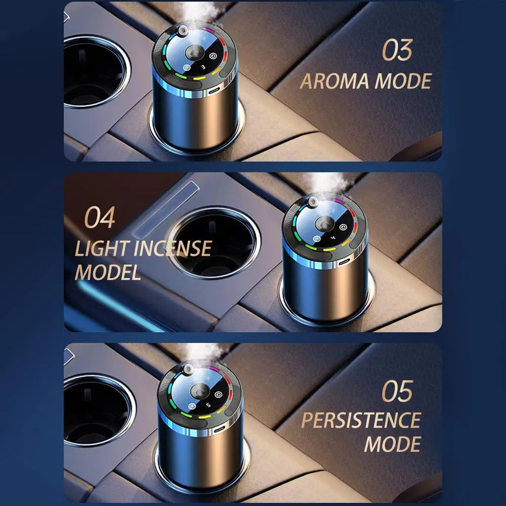 5 Modes Car Fragrance Car Starry Sky Light Aromatherapy Machine Starry Sky Top Humidifier For Light Fragrance & Odor Removal