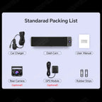 H330 Dash Cam 3 Channel Rearview Mirror Front Inside Rear 4K+1080P+1080P WiFi GPS Dual Lens Car Dvr Camera Infrared Night Vision