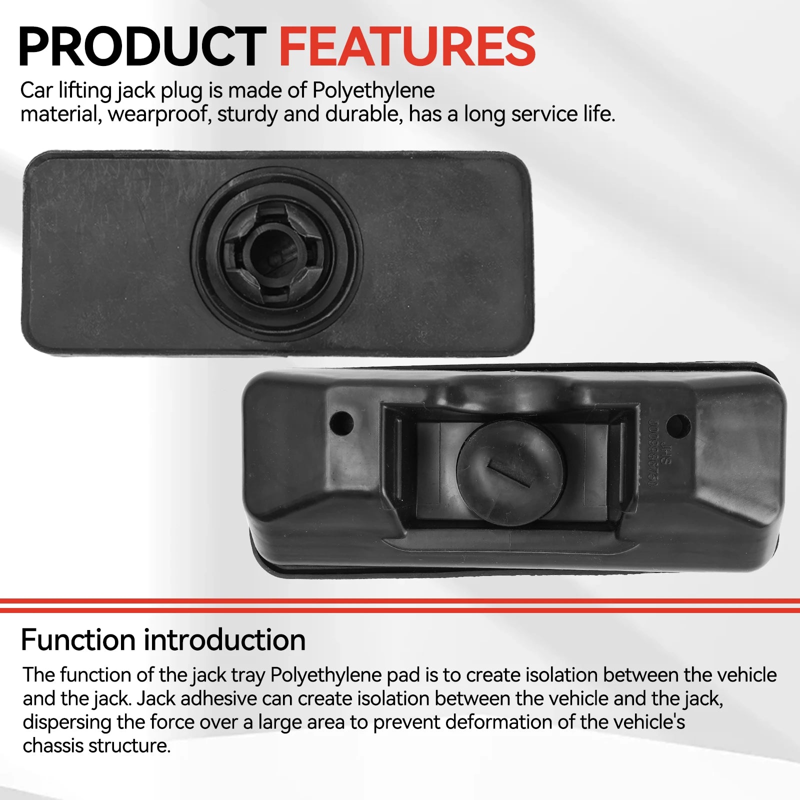 1pc/4pcs Car Lift Jacking Point Support Plug Plate Block Jack Pad FOR Mercedes-Benz W204 C204  W218 W212 0009986750 A0009986750 CM World