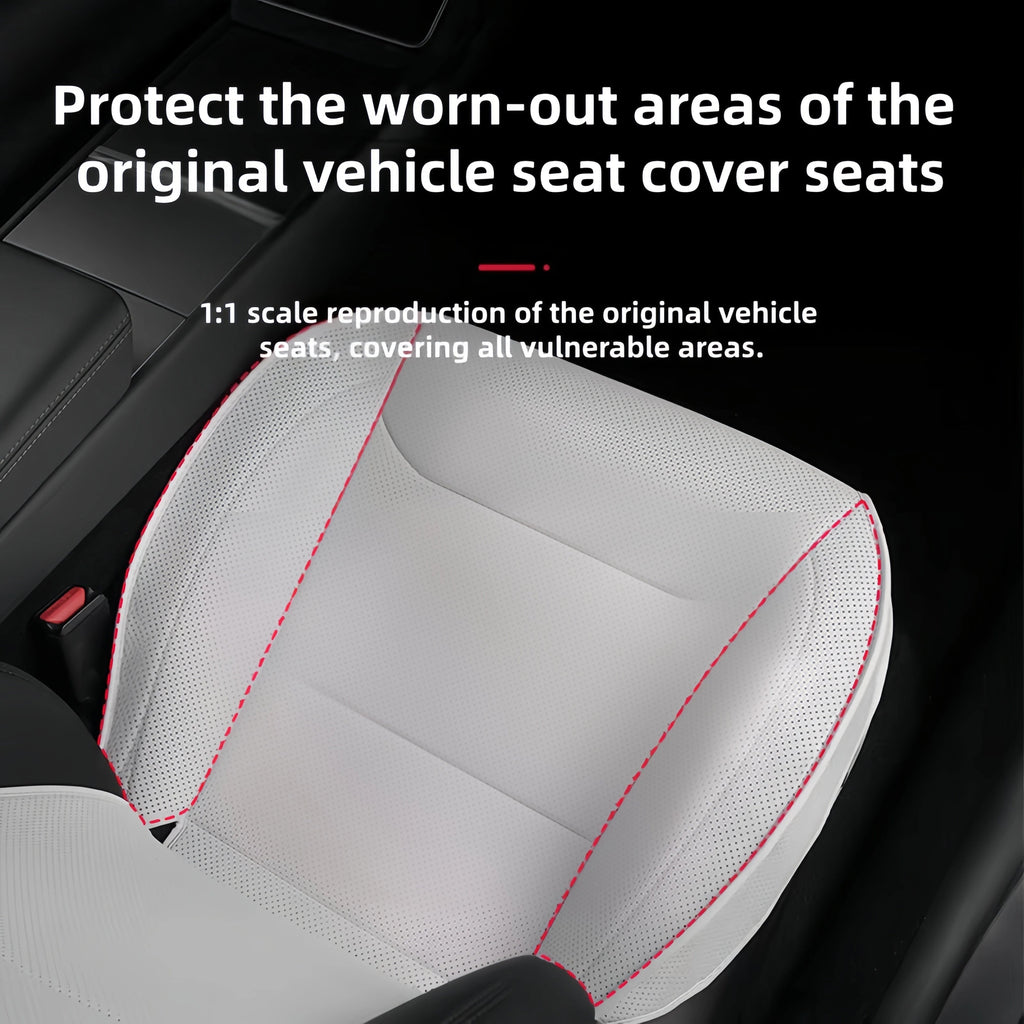 7-Piece Set Tesla Model Y Juniper 2025+ Standard Exclusive Semi-Cover Seat Covers Breathable All-Season Interior Accessories CM World