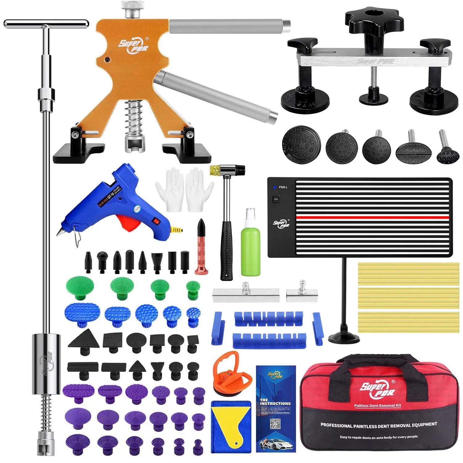 PDR Dent Removal Tool Car Dent Repair Kit Dent Lifter Dent Removal Tool Car Dent Removal Kit Car Dent Removal Tool CM World