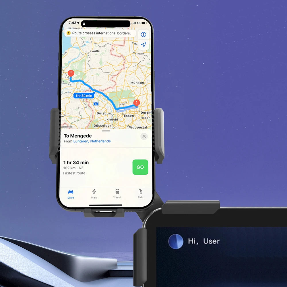Car Mounted Display Screen Mobile Phone Holder 360 Degree Freely Rotation Foldable Mount Usded for Car Electric Vehicle CM World