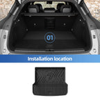 LUCKEASY Left /Right Drive for Zeekr 7X 2024-2026 Car Floor Mats Cargo Liner Backrest Trunk Pad Foot Mat All Weather Accessories