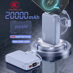 CCC China standard 66W Power Banks Fast Charger Powerbank 20000mAh for iPhone 16/15/14/13 Xiaomi Huawei Samsung External Battery