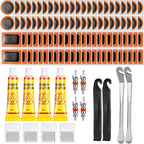 108pcs Parts Bicycle Tire Repair Kit, Tire Repair Kit for Motorcycles Off-road Vehicles Inner Tire Air Chamber Repair Tools Kit CM World