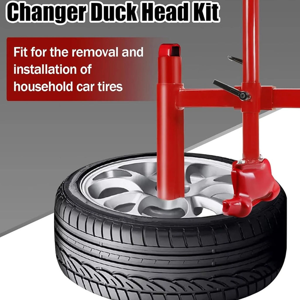 Manual Tire Changer Kit Manual Tire Changer Duck Head Kit Upgrade for Most Car Tires 16-21in Alloy Steel Without Silver Cone CM World