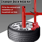 Manual Tire Changer Kit Manual Tire Changer Duck Head Kit Upgrade for Most Car Tires 16-21in Alloy Steel Without Silver Cone CM World
