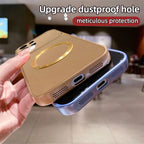 For Magsafe Wireless Charging Case For Samsung S26 Ultra S25 S24 S23 S22 S21 Plus Edge Metallic Paint Finish Soft Cover
