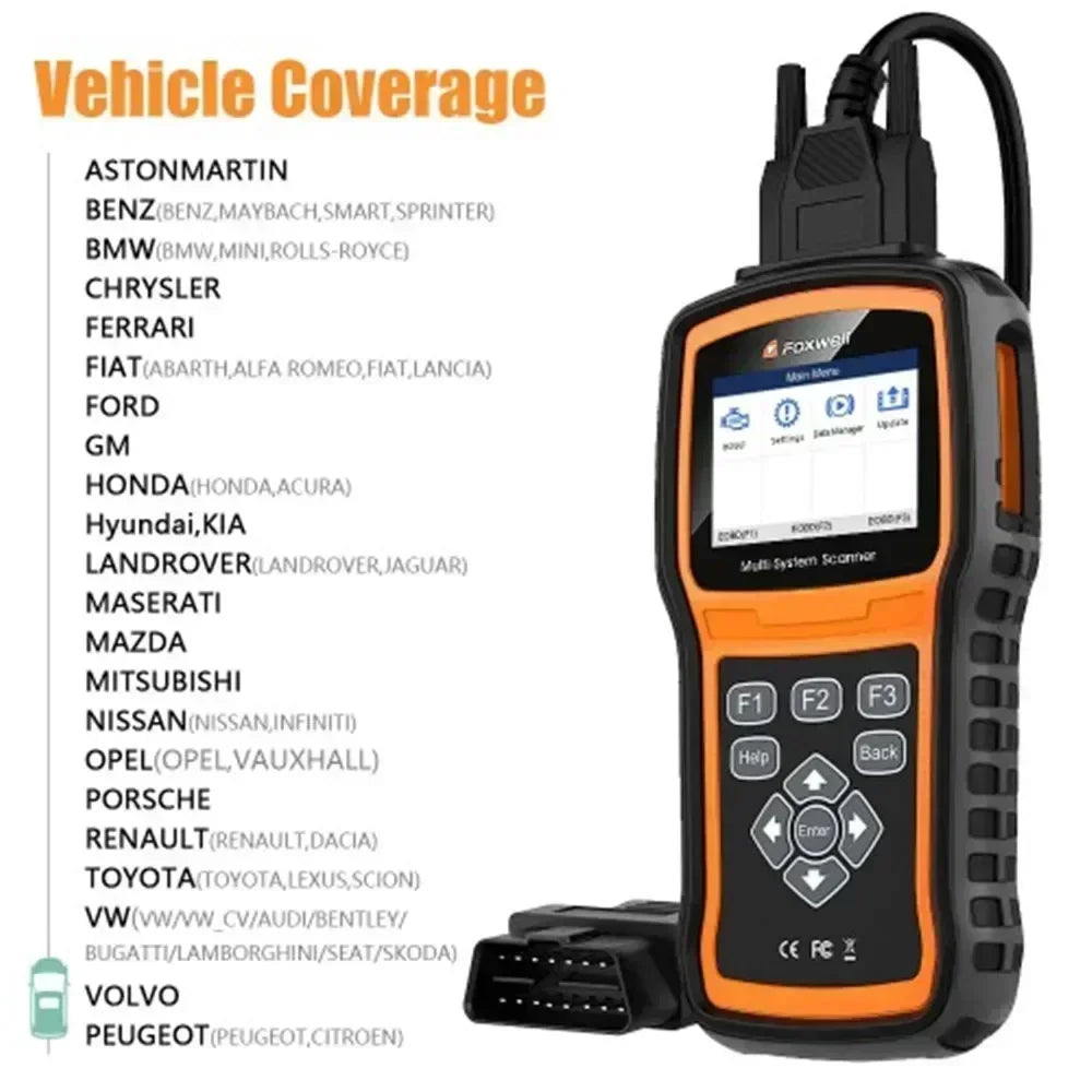 Foxwell NT530 PLUS WIFI Obd2 Scanner Full System Universal Car Diagnostic Tool One Software Free Such for Porsche Chrysler Bmw Car Mobile World