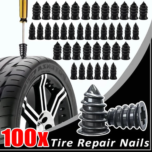 10-100Pcs Emergency Tire Puncture Repair Nails Universal Car Motorcycle Bike Vacuum Tyre Repair Nail Quick Fix Tool Kit CM World