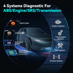 LAUNCH X431 CRP123X Scanner Automotive Scan Tools OBDII Four System Diagnosis Auto Professional OBD2 Scanner for DIYers