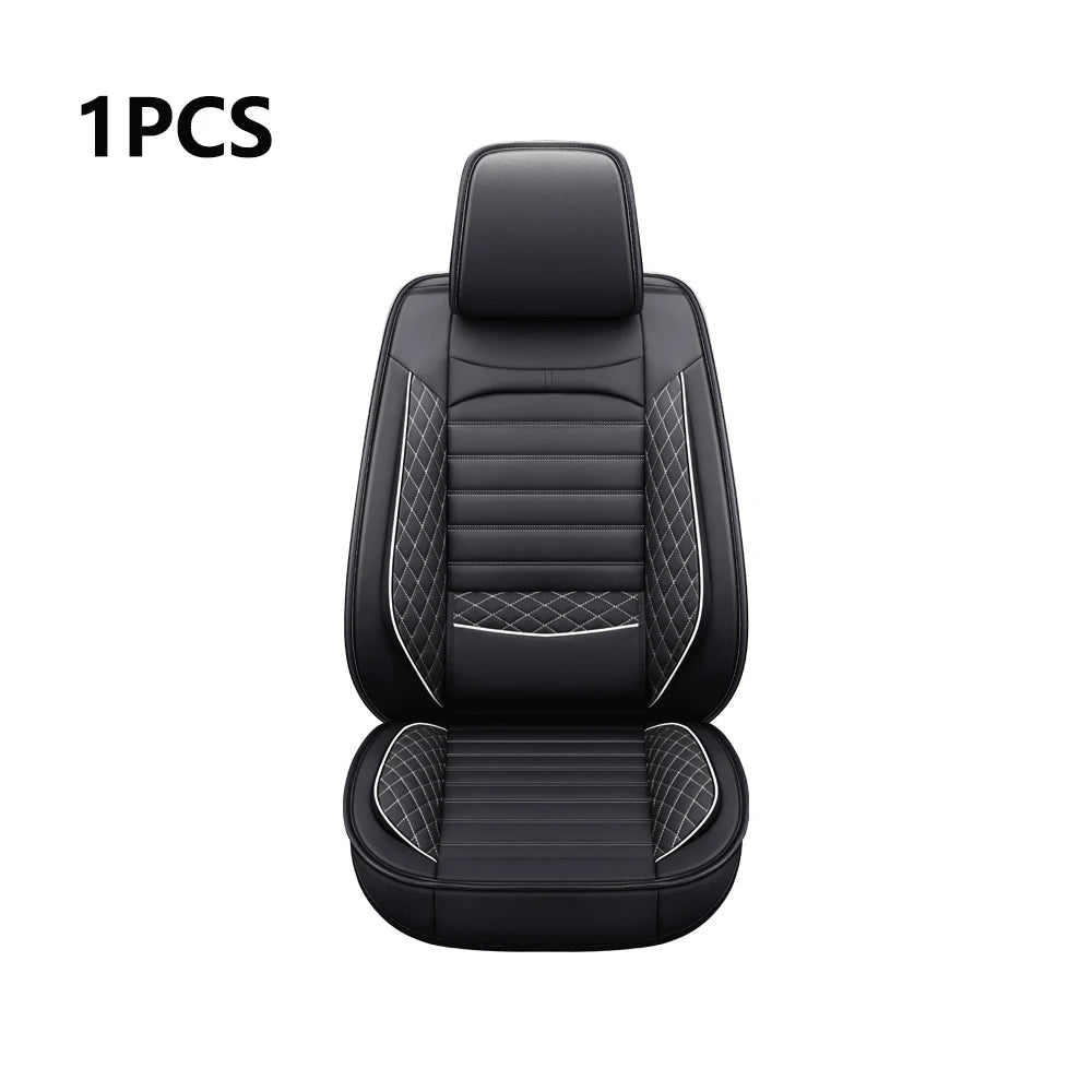 Elegant Universal Faux Leather Car Seat Cover by Tand: Easy-Clean, Comfort Design, Fits Major Models - Enhance Your Car's CM World