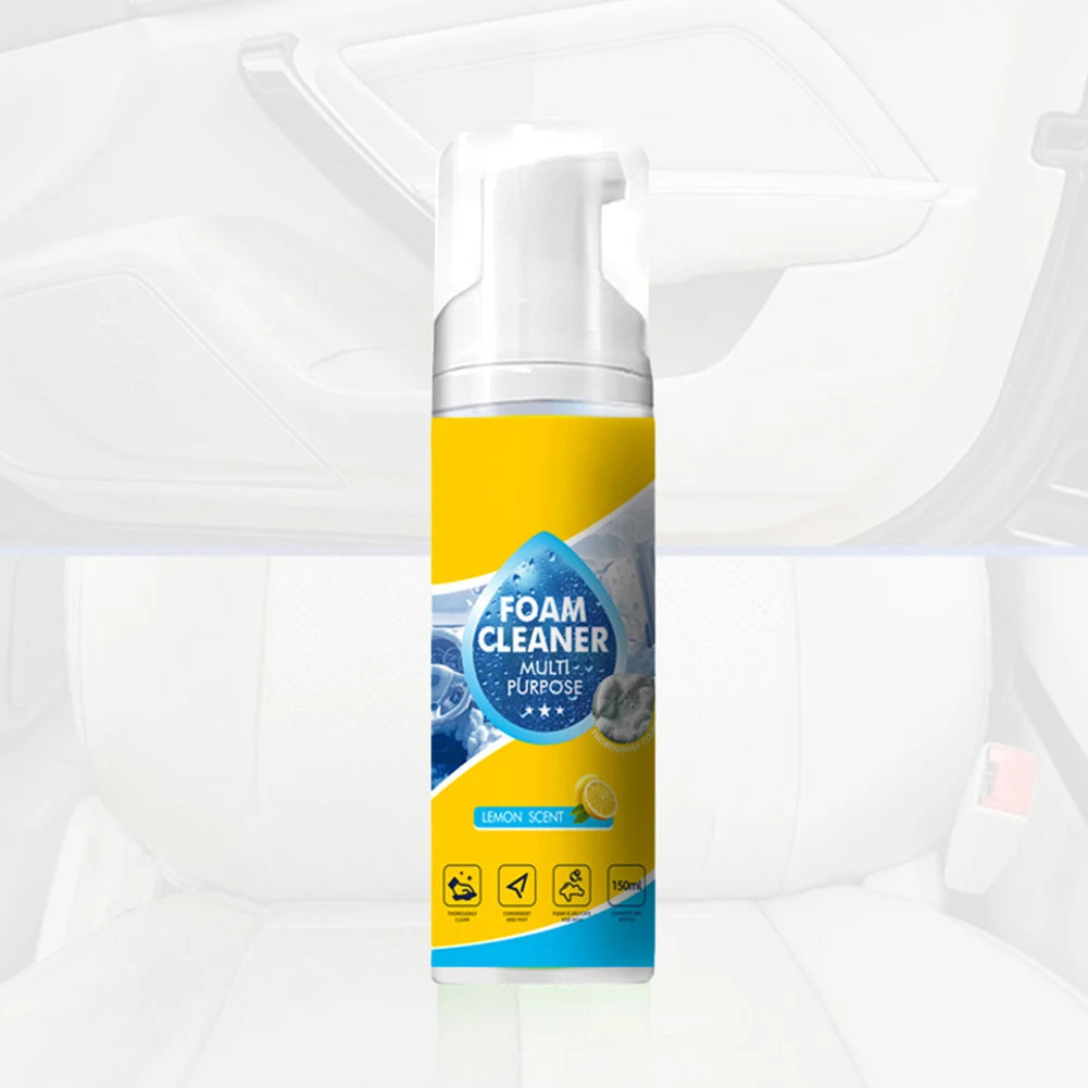 Automobile Cleaning Agent Polishing Cleaner Set Car Interior Foam Cleaner Kit for Car Leather Seats Dashboard  Windows Cleaning CM World