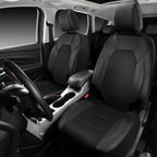 9pcs Universal Leather Seat Covers, Breathable Car Seat Cover Full Set for Car , Auto,SUVs,Trucks CM World