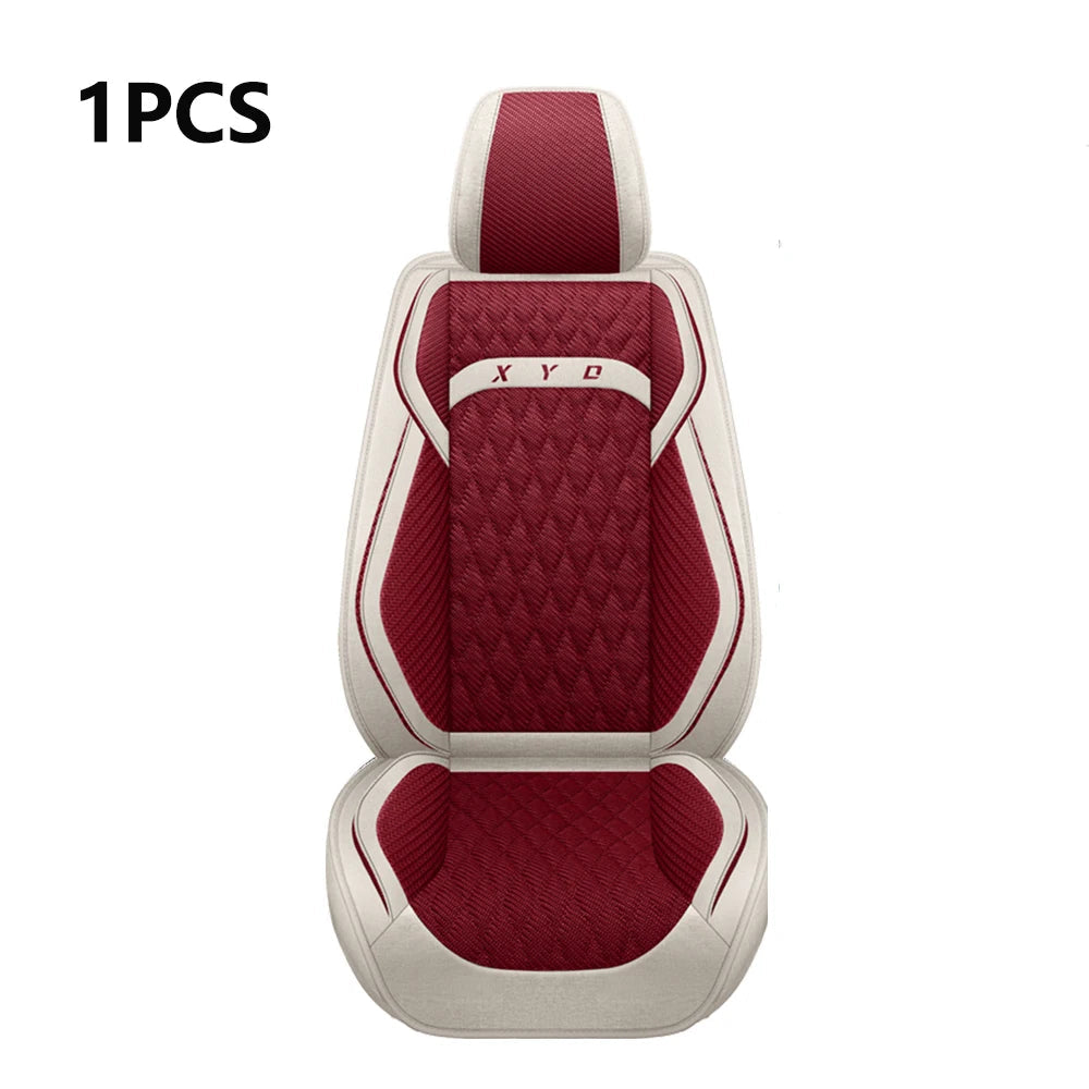 Universal Flax Car Seat Covers for Jeep Cherokee WK2 WJ 2004 2014 Patriot Wrangler Compass 2007 2019 Renegade for Vehicle Parts CM World