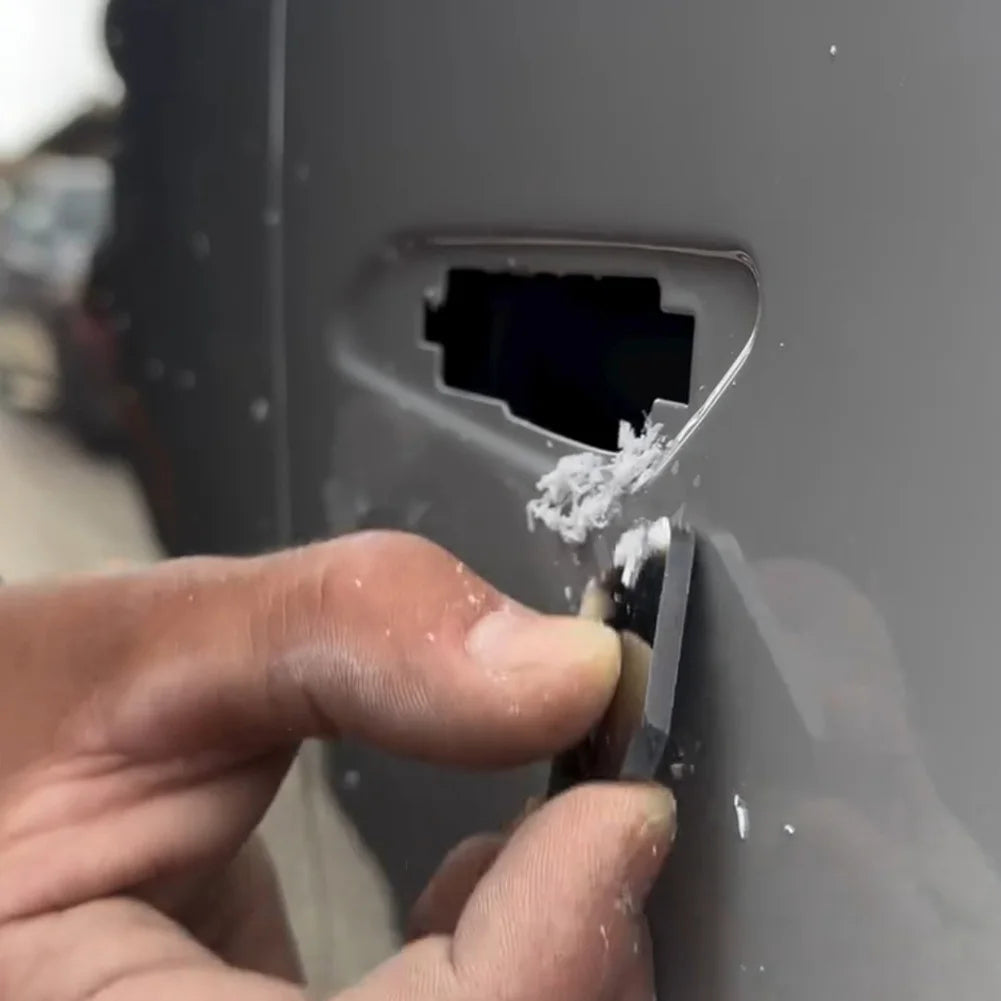 Car Paint Repair Tool Polishing Point Scraper Tungstens Steel Material Removal Of Spots Stains Scratches Paint Surfaces Smoother