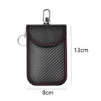 Faraday Bag for Key Fob Cage Protector Car RFID Signal Blocking Key Fob Protector Anti-Theft Pouch Double-Layers of Carbon Fiber CM World
