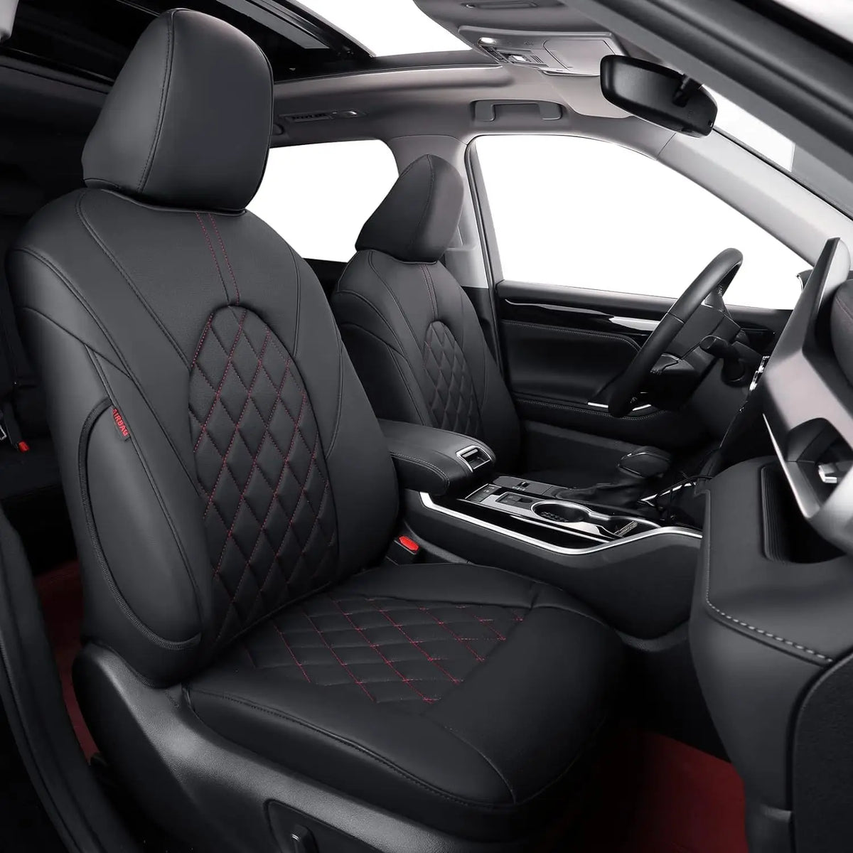 coverdream Camry Car Seat Covers Custom Fit for Toyota Camry Hybrid 2025 2026 SE/LE/XLE/XSE Waterproof Leather Car Seat Cover