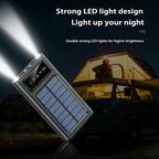 20000mAh Power Bank Portable Charger with 4 Built-in Cables Digital Display LED Flashlight Fast Charging Battery Pack