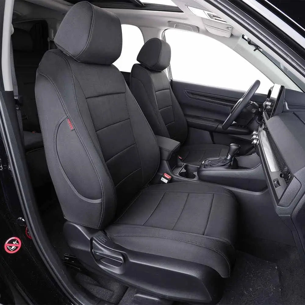 EKR Custom Fit Car Seat Covers Leather Full Set For Honda CRV 2023 2024 2025 2026 LX/EX/ EX-L/Sport/Sport Touring Waterproof Leather Cushion Seat Protective Cover