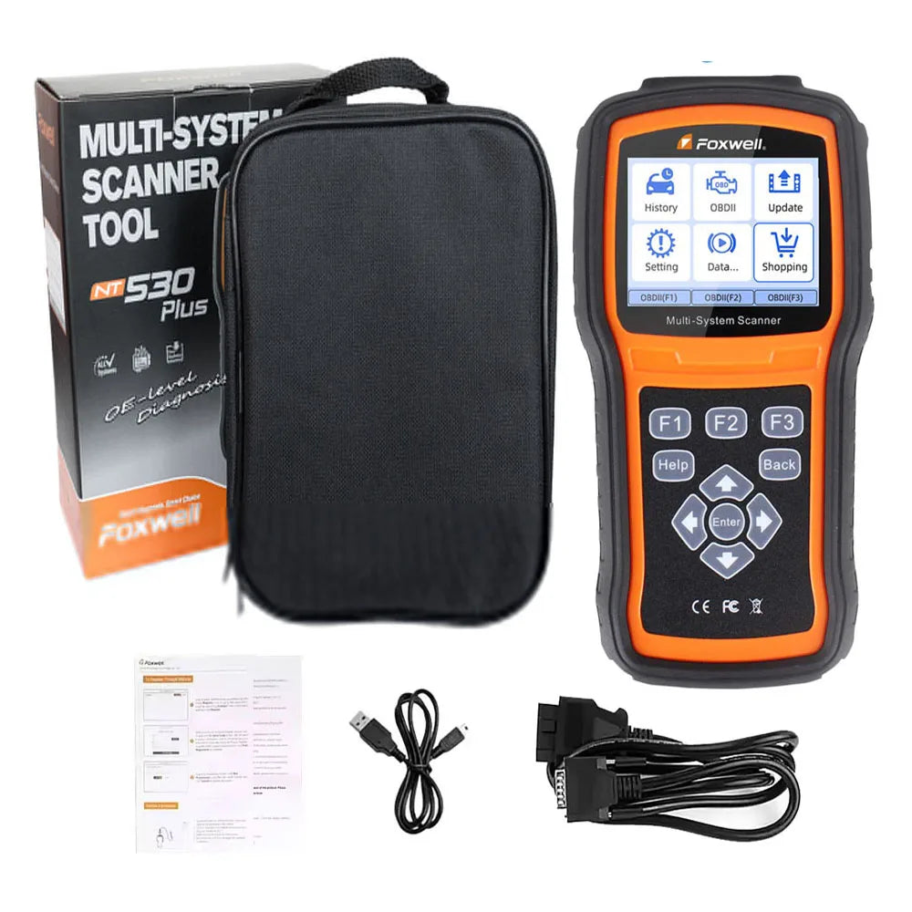 Foxwell NT530 PLUS WIFI Universal Auto Diagnostic Tools Car OBD2 Scanner for Nissan Porsche Ford Bmw Benz Chrysler 1 Software Car Mobile World
