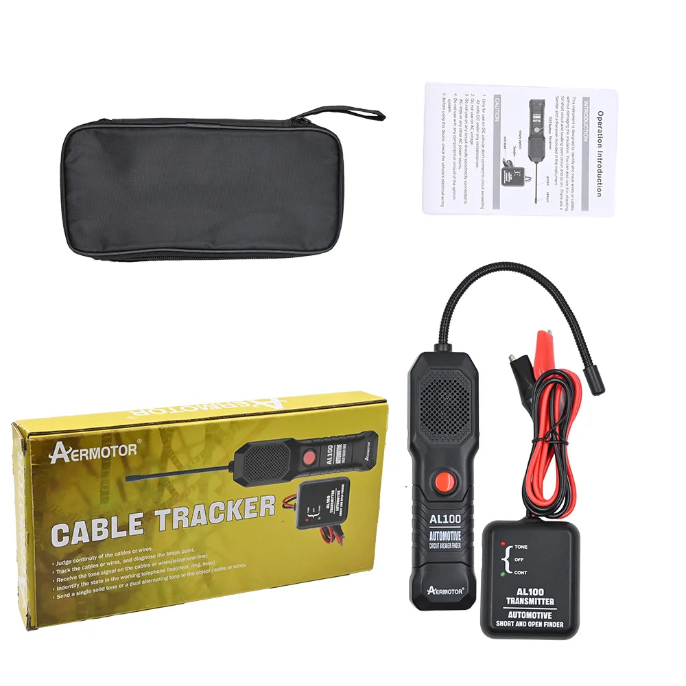 AERMOTOR AL100 Automotive Short Circuit Detector Open Finder Car Repair Tool for Circuit Test Tracking Cables