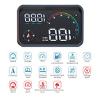 M24 GPS+OBD Car Head Up Display on Board Computer Compass Speed Voltmeter RPM Fuel Level Water Temp Car Accessories With Alarm