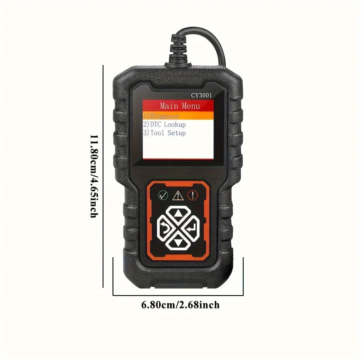 Car OBD2 Scanner Diagnostic Tool Code Reader, Car Voltage Tester Engine Fault Code Scanner, Charging Tester Diagnostic cy3001B Car Mobile World