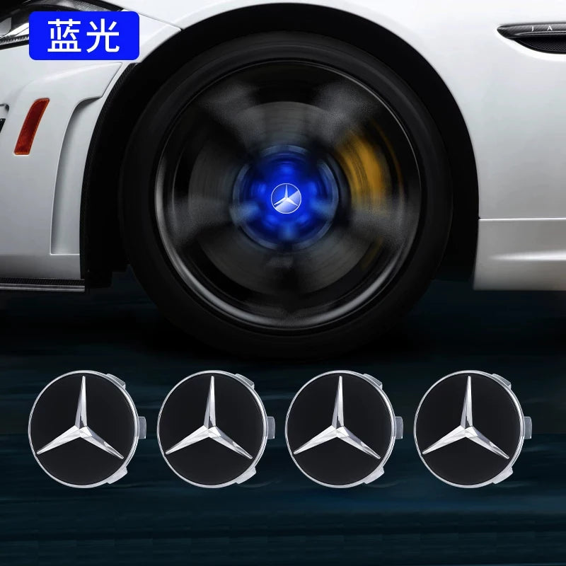 Hub Light Car Floating Illumination Wheel Caps LED Light Center Cover for Mercedes-Benz W177 W205 W206 W213 W214 W216 W222 CM World